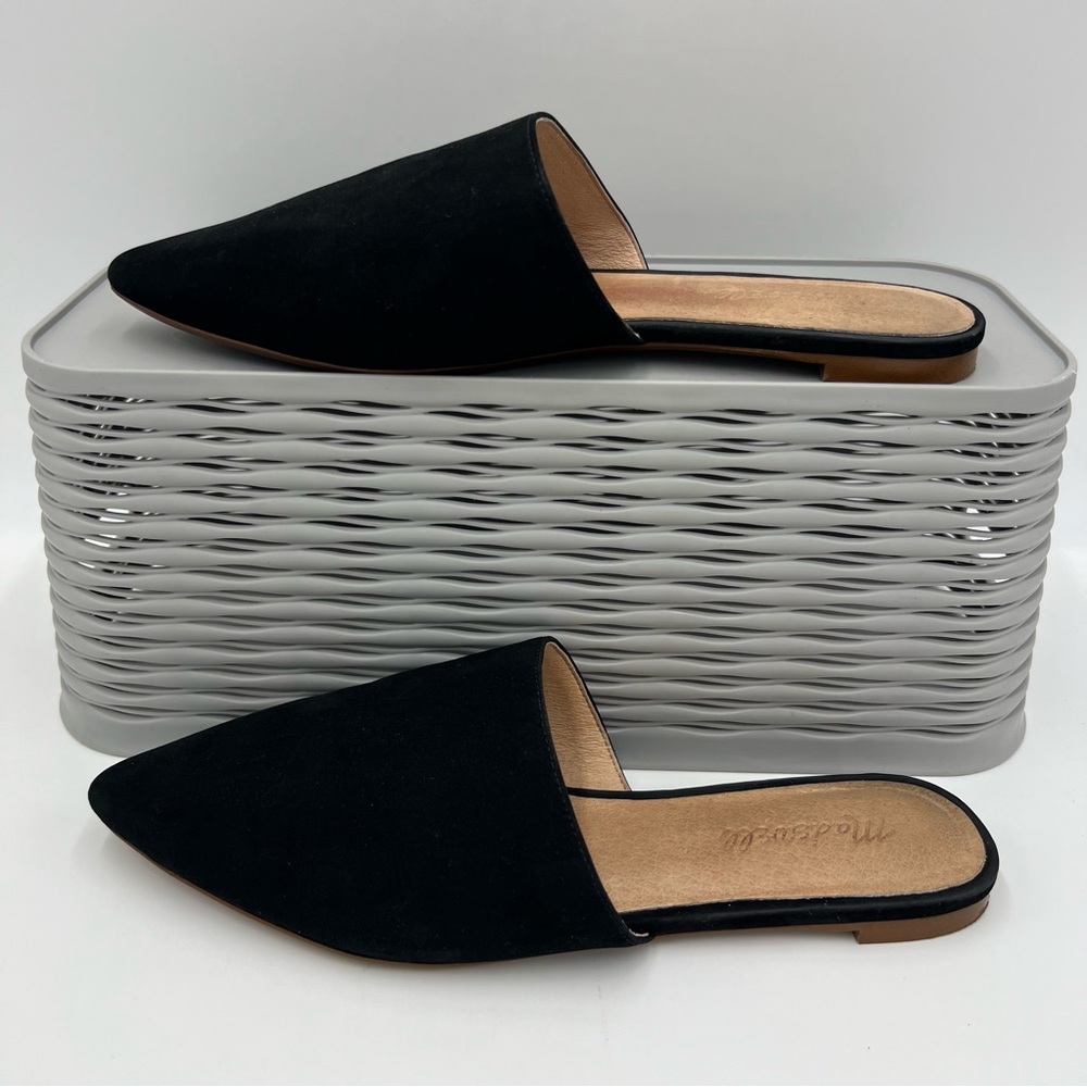 Madewell Remi Mule Black Suede Sandals Size 7
